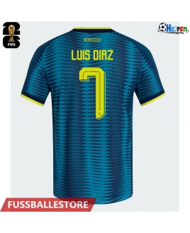 Günstige Kolumbien Luis Diaz #7 Auswärtstrikot WM 2026 Kurzarm